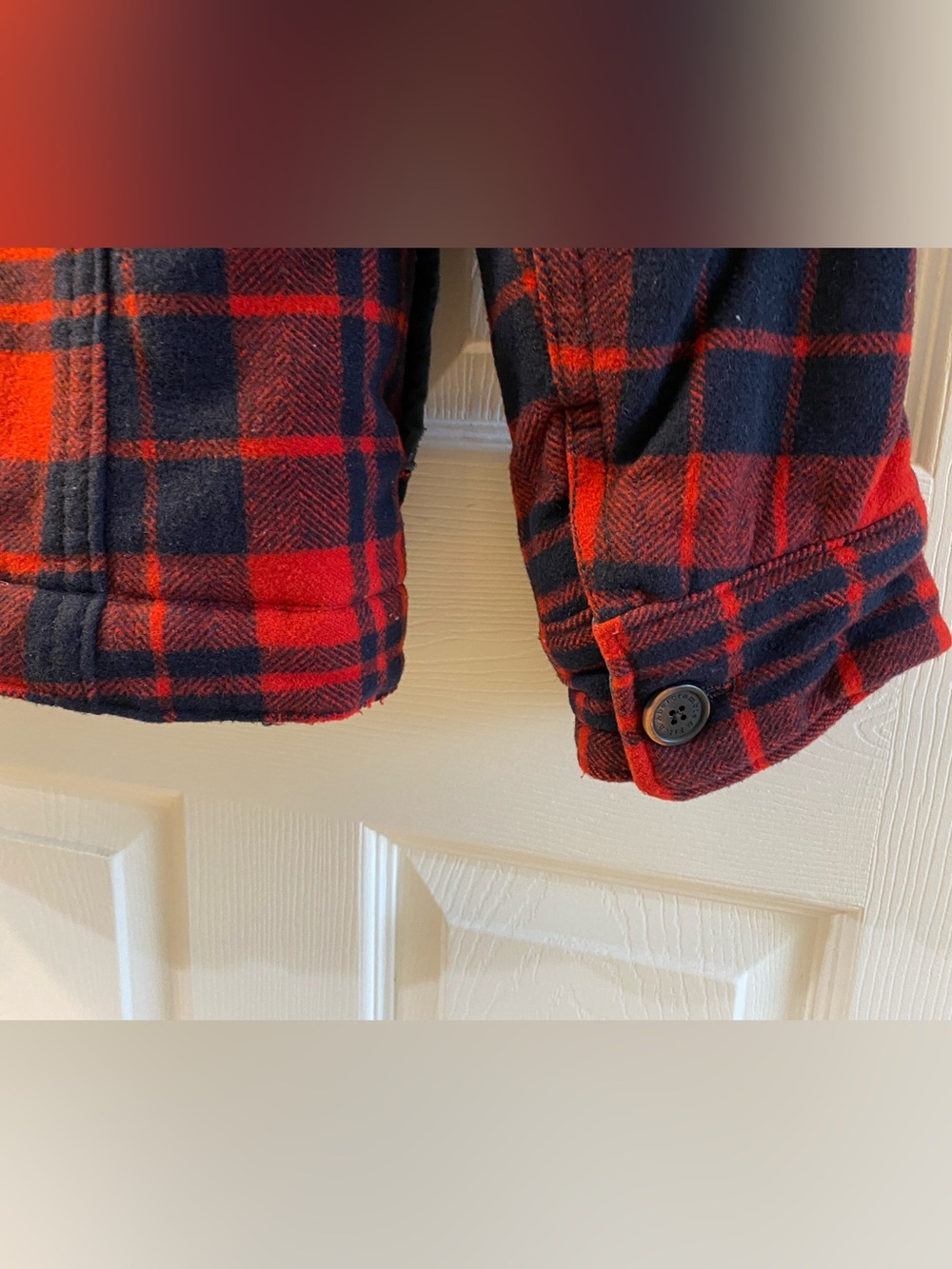 Vintage Abercrombie & Fitch Buffalo plaid wool field jacket Men’s size Medium - Picture 6 of 10